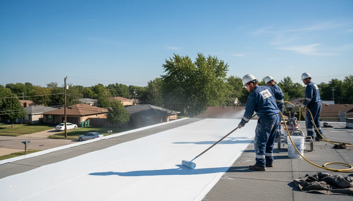 Commercial roof coating in Madison, KS near me